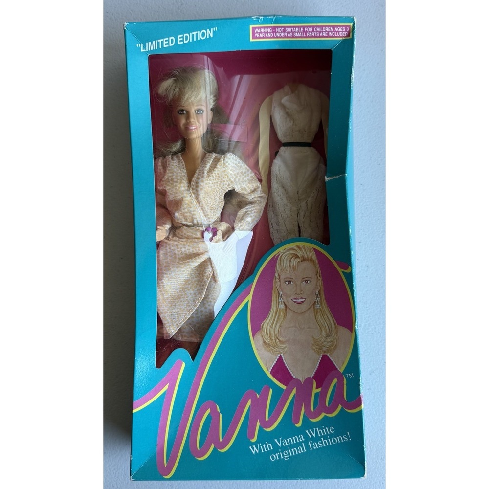 Vintage 1990 Vanna White Doll 12" Limited Edition Home Shopping Club‎
